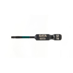 ชุดดอกไขควงทอกซ์กระแทก 1/4" T40x50mm 10ชิ้น SATA 59738